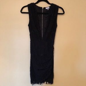 Tobi lace deep V neckline LBD